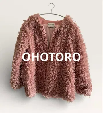 OHOTORO 살몬 핑크 보아 자켓 핑크