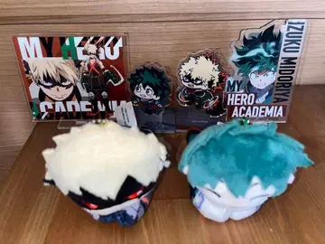 바쿠고 카츠키 미도리야 이즈쿠 아크릴 스탠드 봉제 인형 세트 판매