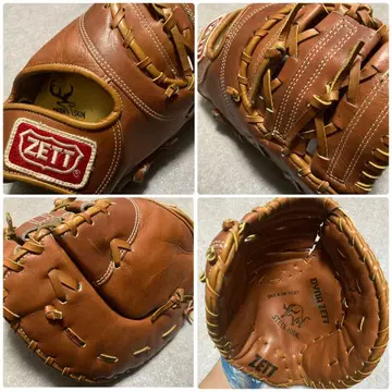 왕관 제트 ZETT 일반 성인용 연식 야구 그로브 퍼스트 미트 고품질