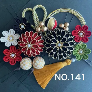 [ NO.141 ] 쓰마미자이쿠 머리 장식 졸업식 결혼식 시치고산 성인식