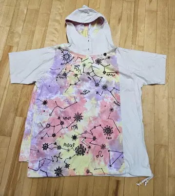 새상품 엘르 로데오 반팔 후드티