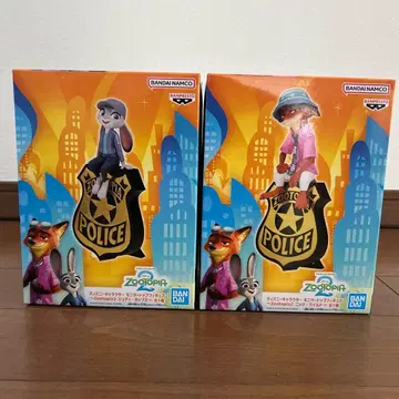 주토피아2 모니터 탑 피규어 닉 와일드 & 주디 홉스