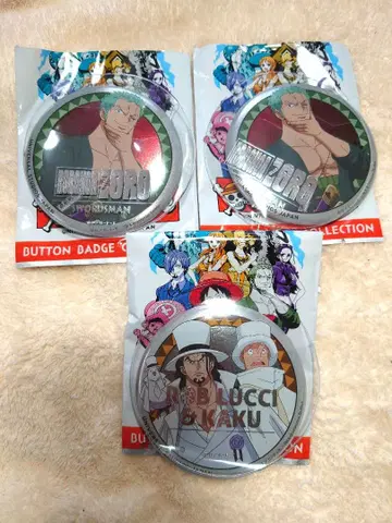 USJ 원피스 캔뱃지 3개 세트