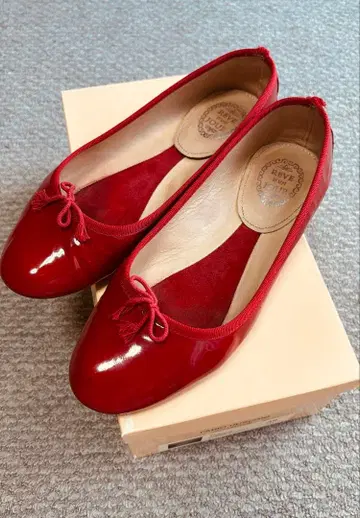 레브당주르 빨간 발레 슈즈 사이즈 38