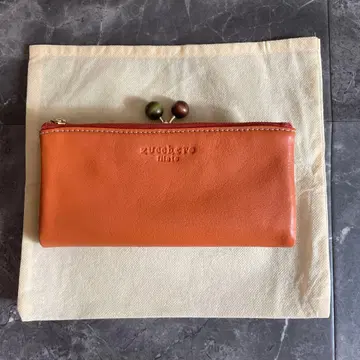 새상품 zucchero filato 오렌지 가마구치 지갑