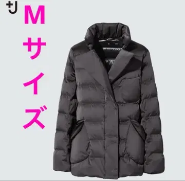 유니클로 다운 자켓 +J 질 샌더 jil sander 브라운 M