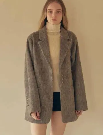 dium. shaggy 오버 사이즈 자켓