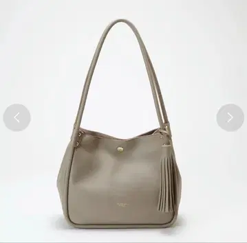 탑카피 TOPKAPI 가죽 태슬 미니 토트백 (그레이지)