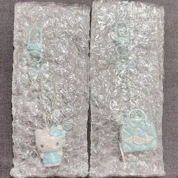 키티 미니어처 퀼트 시크릿 키링 블루 세트