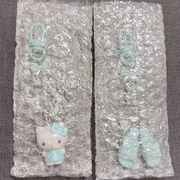 키티 미니어처 퀼트 시크릿 키링 블루 세트