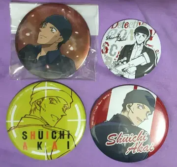 명탐정 코난 이상윤(아카이 슈이치) 캔뱃지 4개 세트