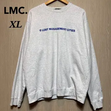 L M C 트레이닝복 XL 화이트 계열 자수 로고