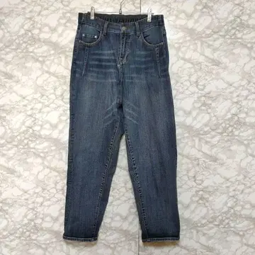 CAWAII 테이퍼드 데님 청바지 허리밴딩 XL