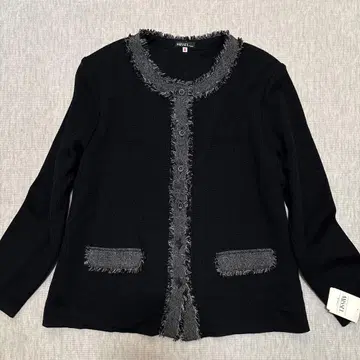 택 포함 새상품 MISSEL 트위드 니트 자켓 일본제 XL 사이즈