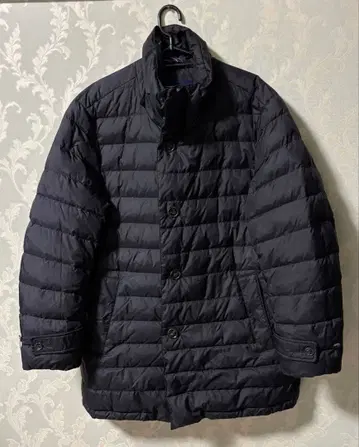 네이비 다운 자켓 단추식