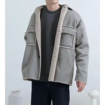 에코 무스탕 자켓 남성용 아우터 민트 L 새상품급 [센스 오브 플레이스]