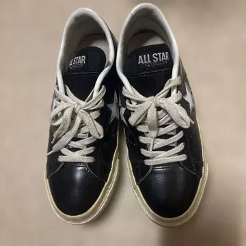 컨버스 원스타 가죽 스니커즈 신발 블랙