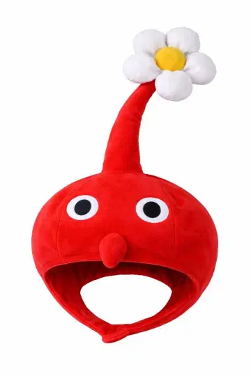 피크민 코스튬 모자 (빨간색 피크민)