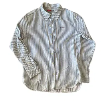 XLARGE 남성용 플란넬 셔츠 블루 스트라이프 L