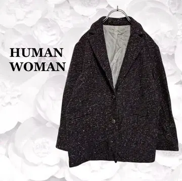 [ 휴먼 우먼 ] 테일러드 자켓 코트 [ M ] 퍼플 보라색 울