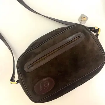 루갈리온 백 브라운 스웨이드 숄더백 빈티지 스타일