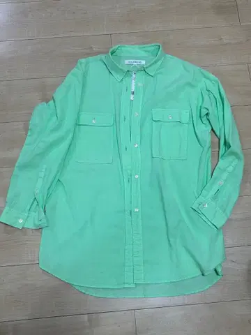 C.C.CROSS 라이트 그린 긴팔 셔츠