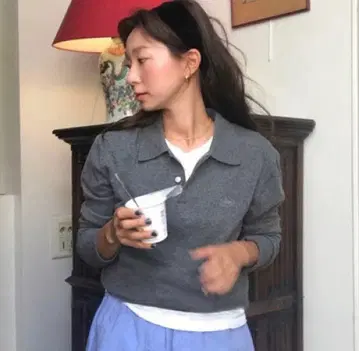 the Barnnet 한국 폴로 니트 스웨터