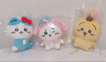 치이카와 x 산리오 캐릭터즈 봉제 인형 S 치이카와 하치와레 토끼