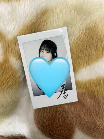 마나카 마나 친필 사인 폴라로이드