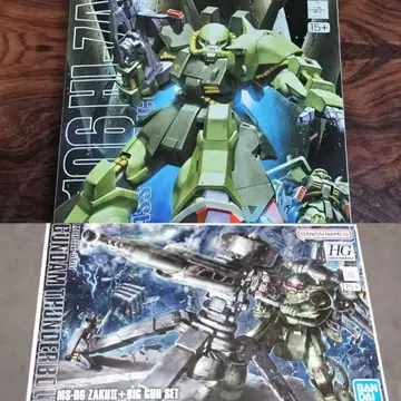 MG 1/100 하이 자크 + HG 양산형 자쿠 + 빅 건 썬더볼트