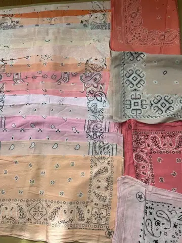 80s 90s 미국제 반다나 20장 세트 PAA