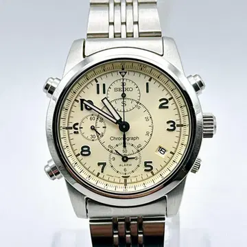 새상품급 작동품 남성용 손목시계 SEIKO 세이코 크로노그래프 실버