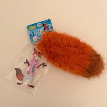 완판템 주토피아2 꼬리 달린 키링 닉 극장 굿즈