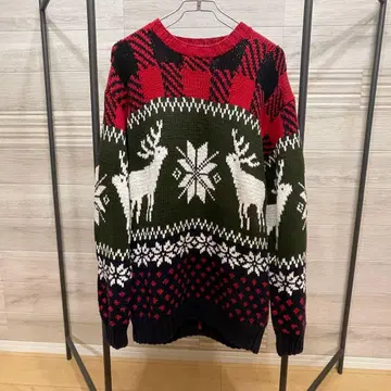 타미힐피거 니트 편직 긴팔 두꺼운 원단 [ size M ]