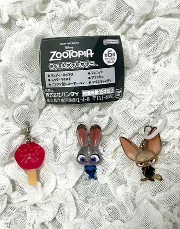주토피아 메지루시 액세서리 주디 닉 아이스캔디 3개 세트