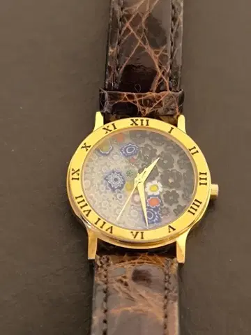 UNOAERRE 우노아레 무라노 유리 스위스 QZ 이탈리아제 손목시계