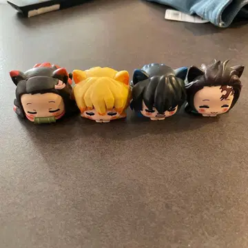 탄지로 네즈코 아가츠마 젠이츠 이노스케 피규어 귀멸의 칼날 낮잠