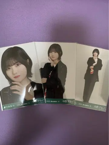 노기자카46 생사진 나카니시 아루노 스카프 3종 컴프 새상품급