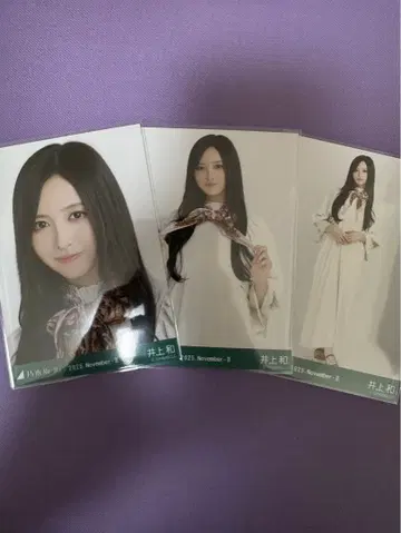 노기자카46 생사진 이노우에 와카 스카프 3종 컴프 새상품급