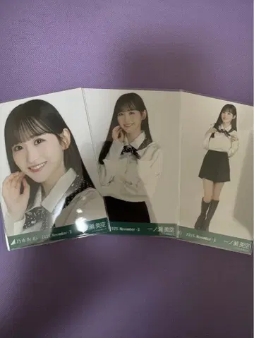 노기자카46 생사진 이치노세 미쿠 스카프 3종 컴프 새상품급