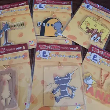 톰과 제리 1번 복권 아크릴 키링 6개 세트