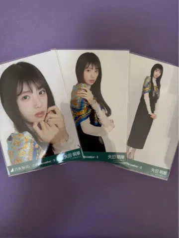 노기자카46 브로마이드 야타 모에카 스카프 3종 컴프 새상품급