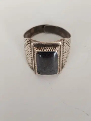 빈티지 실버 헤마타이트 반지