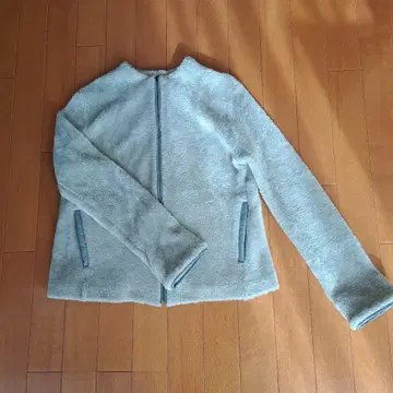 휴먼 우먼 그레이 플리스 자켓 집업