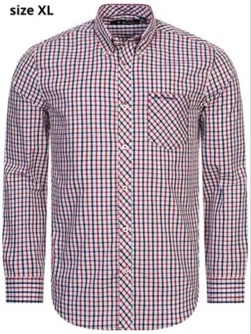 Ben Sherman / 하우스 체크 버튼 다운 셔츠 Red (XL)