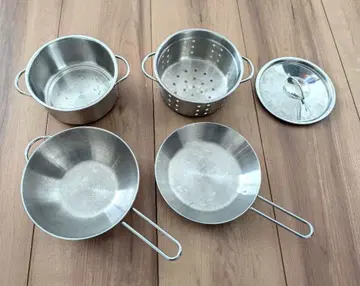 이케아 IKEA 소꿉놀이 스테인리스 냄비 프라이팬 세트