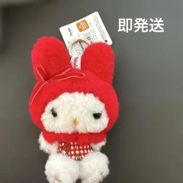 마이멜로디 마스코트 홀더 (빨간색 체크)