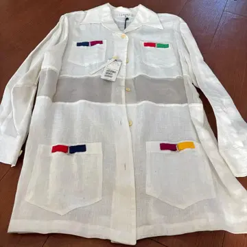 미사용 CASTELBAJAC 이탈리아제 린넨 셔츠