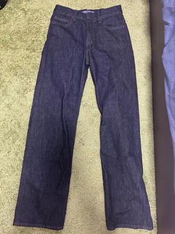 JW Anderson 유니클로 스트레이트 데님 다크 블루