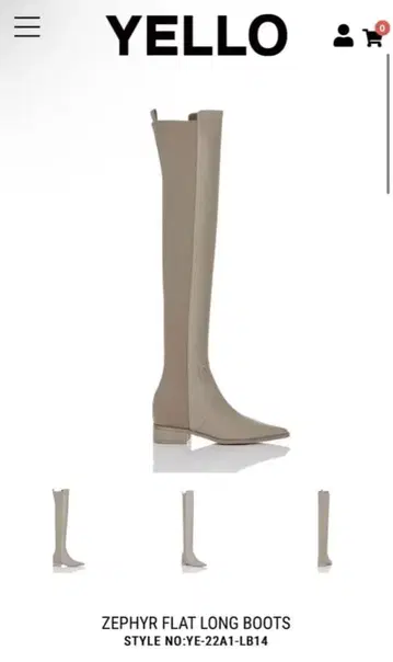 [ 미사용 새상품 ] YELLO 부츠 S 사이즈